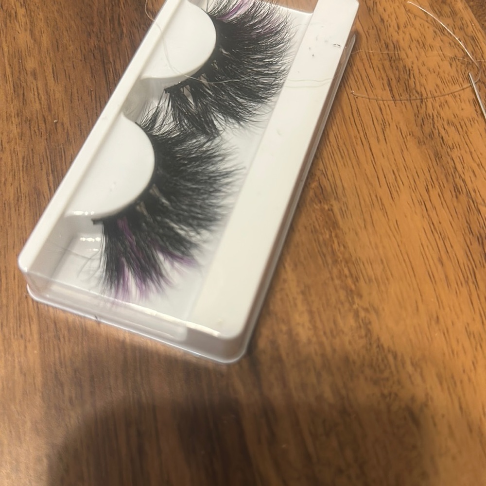 Deep purple lashes